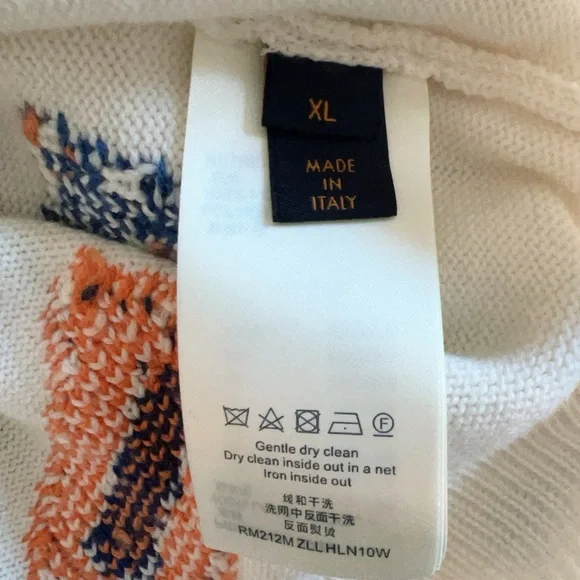 New 100% Authentic Louis Vuitton Men’s NBA Multicolor Letter Sweater - Picture 8 of 10